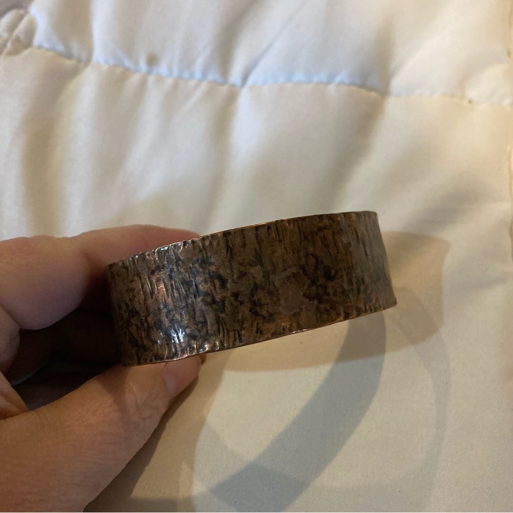 Ladies Hammered Copper Cuff Bracelet